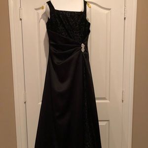 Black evening gown